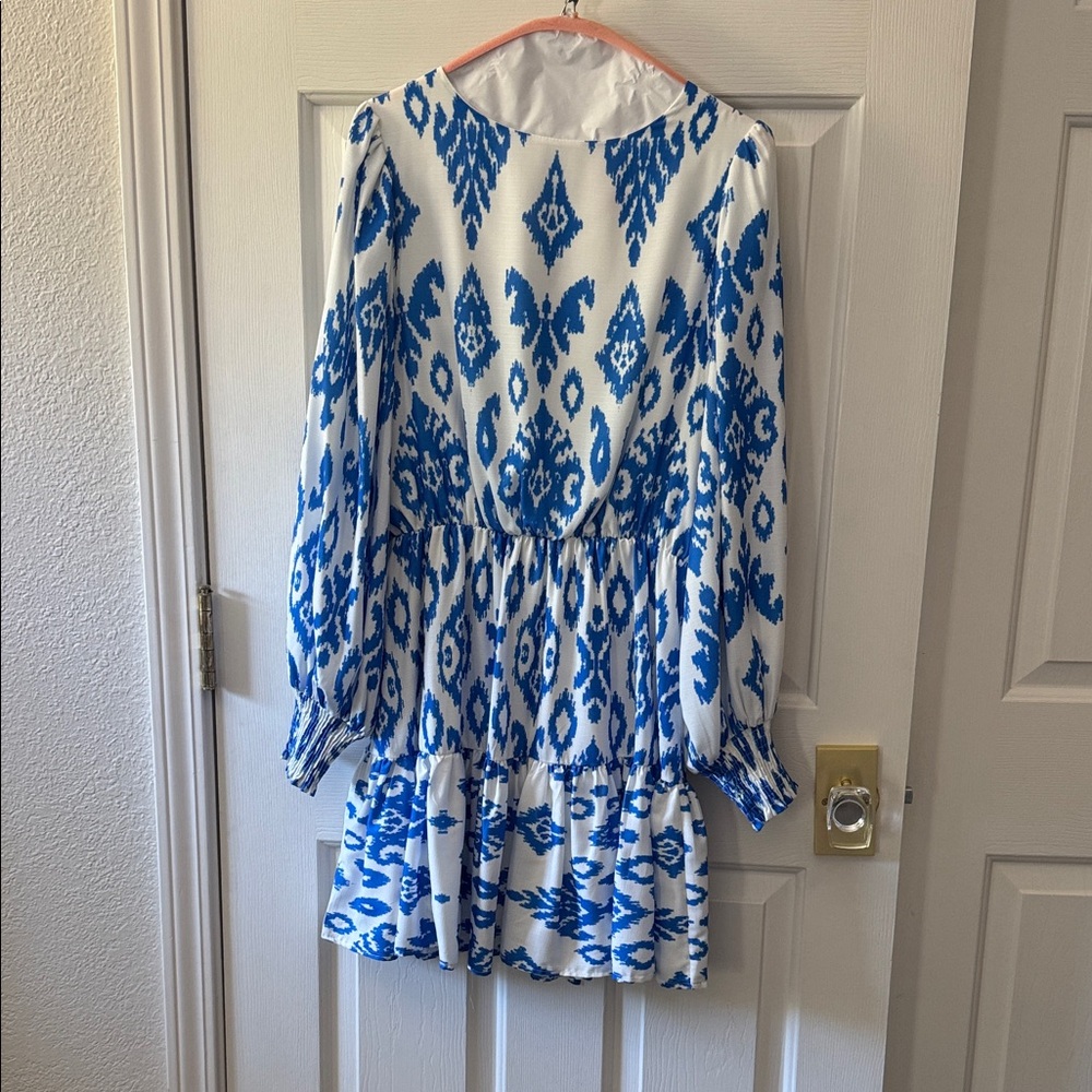 Flying Tomato Blue and White Dress from Vici